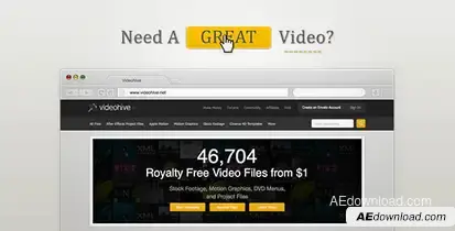 Simple Website Promo Video Displays template preview