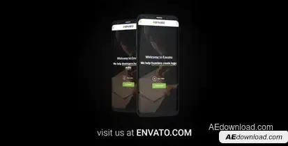 Site Showcase Reel on Modern Cellphone Video Displays template preview