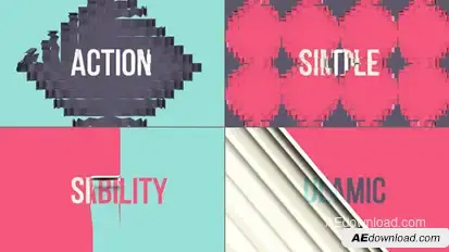 Six 3d Transitions Vol.2 Video Displays template preview