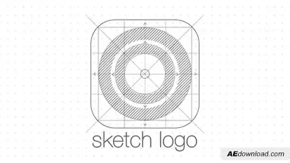Sketch Logo Reveal Video Displays template preview