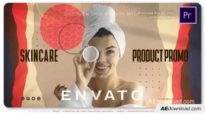 Skincare Product Promo Premiere Pro template preview