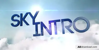 Sky Intro Video Displays template preview