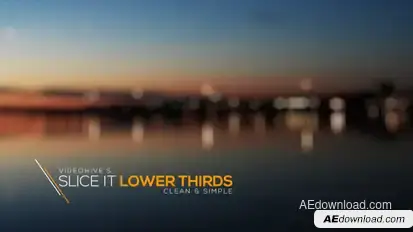 Slice It Lower Thirds Video Displays template preview