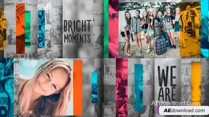 Slide Color Line – Videohive Video Displays template preview