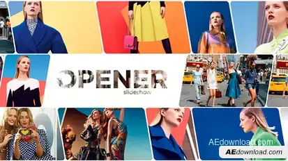 Slide Opener Video Displays template preview