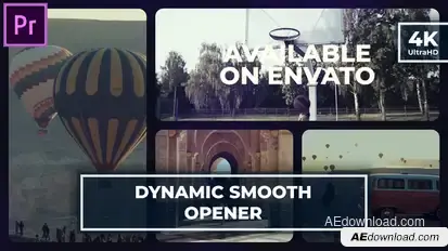 Slow Multiscreen Gallery Opener | Stylish Gallery Intro MOGRT for Premier Pro Premiere Pro template preview