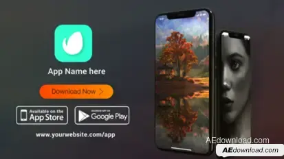 Smart App Promo Video Displays template preview