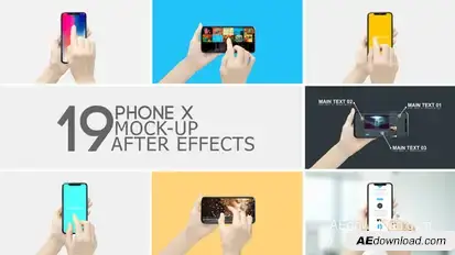 Smartphone Display | App Promo Video Displays template preview