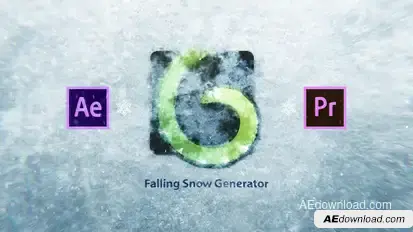 Snow Falling Generator Video Displays template preview