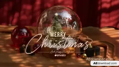 Snow Globe Christmas Logo PRO Premiere Pro template preview