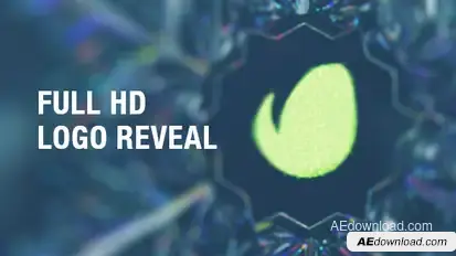 Snowflake Logo Reveal Video Displays template preview