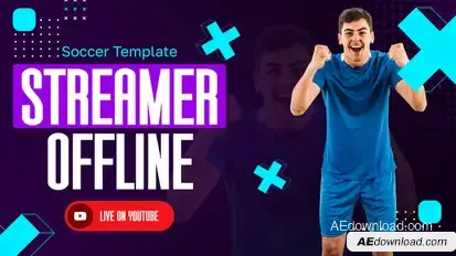 Soccer Club & Sports Slider Promo MOGRT Premiere Pro template preview