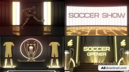 Soccer Football Opener Elements template preview