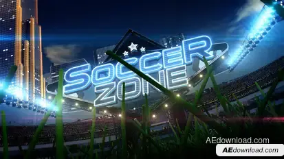 Soccer Zone Broadcast Pack Video Displays template preview
