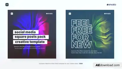 Social Media Posts Pack #2 Video Displays template preview