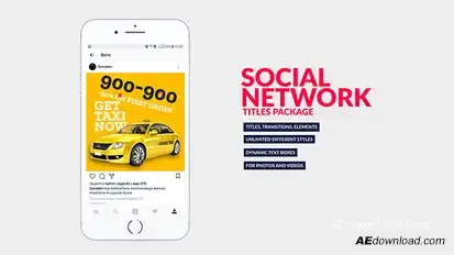 Social Media Titles Bundle Video Displays template preview