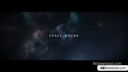Space Bound Titles Video Displays template preview
