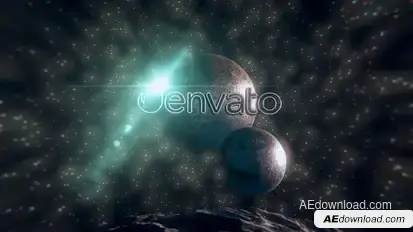 Space Glitch Logo Video Displays template preview