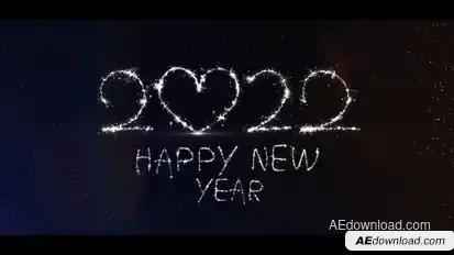 Sparkler Christmas Card | After Effects Video Displays template preview