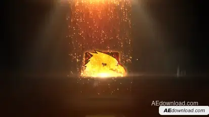 Sparkles Rain Logo Video Displays template preview