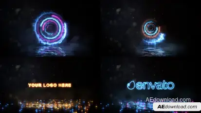 Spinning Energy Logo Video Displays template preview