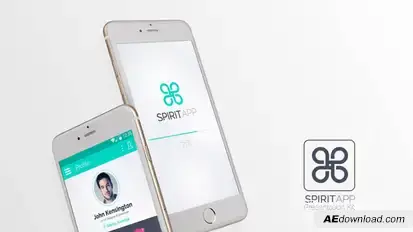 Spirit App Presentation Kit Video Displays template preview