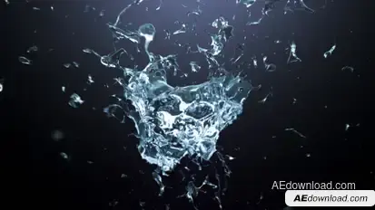 Splash Logo Reveal Video Displays template preview