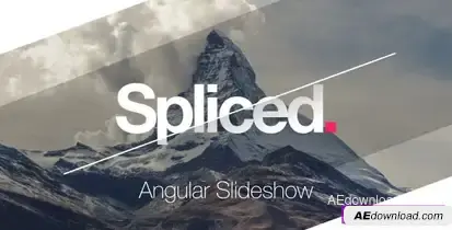Spliced Angular Slideshow – Videohive Video Displays template preview