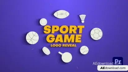 Sport Game Logo Reveal Premiere Pro template preview