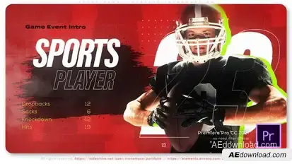 Sport Game - Players Introduction Premiere Pro template preview