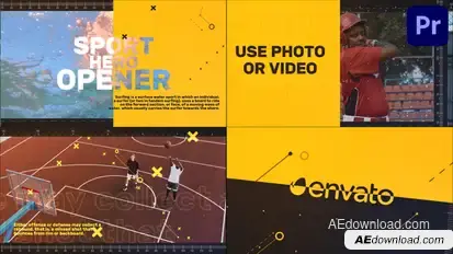 Sport Hero Opener for Premiere Pro Premiere Pro template preview