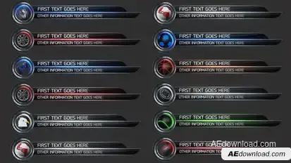 Sport ID Lower Thirds Video Displays template preview