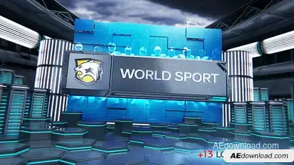 Sport Opener Video Displays template preview