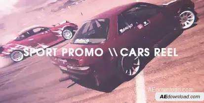 Sport Promo - Cars Reel Video Displays template preview