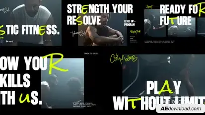 Sport Promo Premiere Pro template preview
