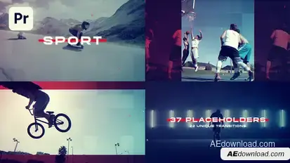 Sport Slideshow Premiere Pro template preview