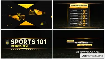 Sports Broadcast 4k Video Displays template preview