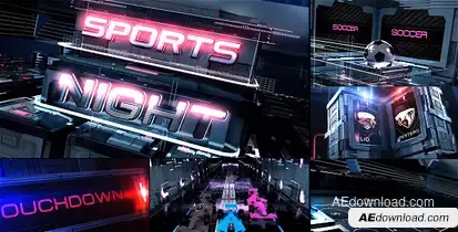 Sports Broadcast Pack Video Displays template preview