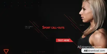 Sports call-outs Video Displays template preview