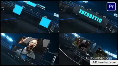 Sports Energitic Displays Premiere Pro template preview