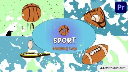 Sports Morphing Logo for Premiere Pro Premiere Pro template preview