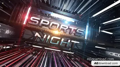 Sports Night Broadcast Pack Video Displays template preview