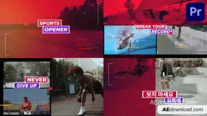 Sports Opener for Premiere Pro Premiere Pro template preview