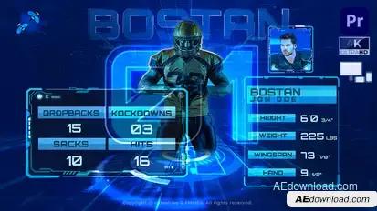 Sports Players Introduction - Premiere Pro Premiere Pro template preview