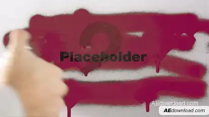 Spraying Photos Video Displays template preview