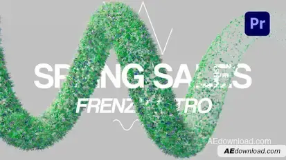 Spring Sales Frenzy Intro Premiere Pro template preview