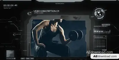 SPY HiTech HUD Video Displays template preview