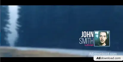Square Lower Third Video Displays template preview