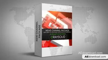 Square News Package Video Displays template preview