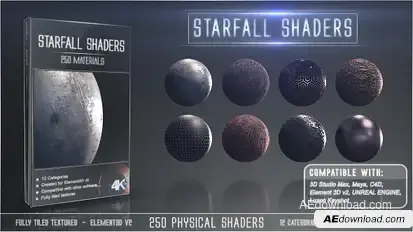 Starfall Shaders Video Displays template preview